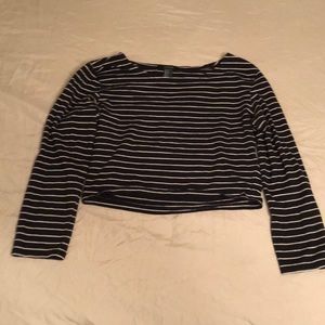 Forever 21 striped cropped top